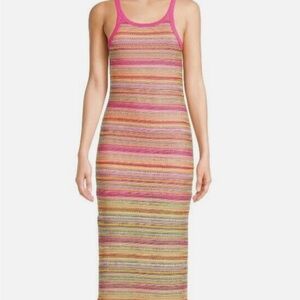 No Boundaries Multicolor Striped Maxi Dress